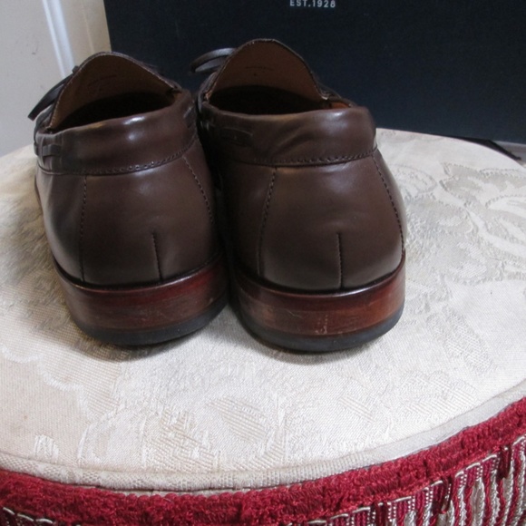new COLE HAAN FAIRMONT PE Men\'s chestnut leather LOAFERS Sz 10 main image 11